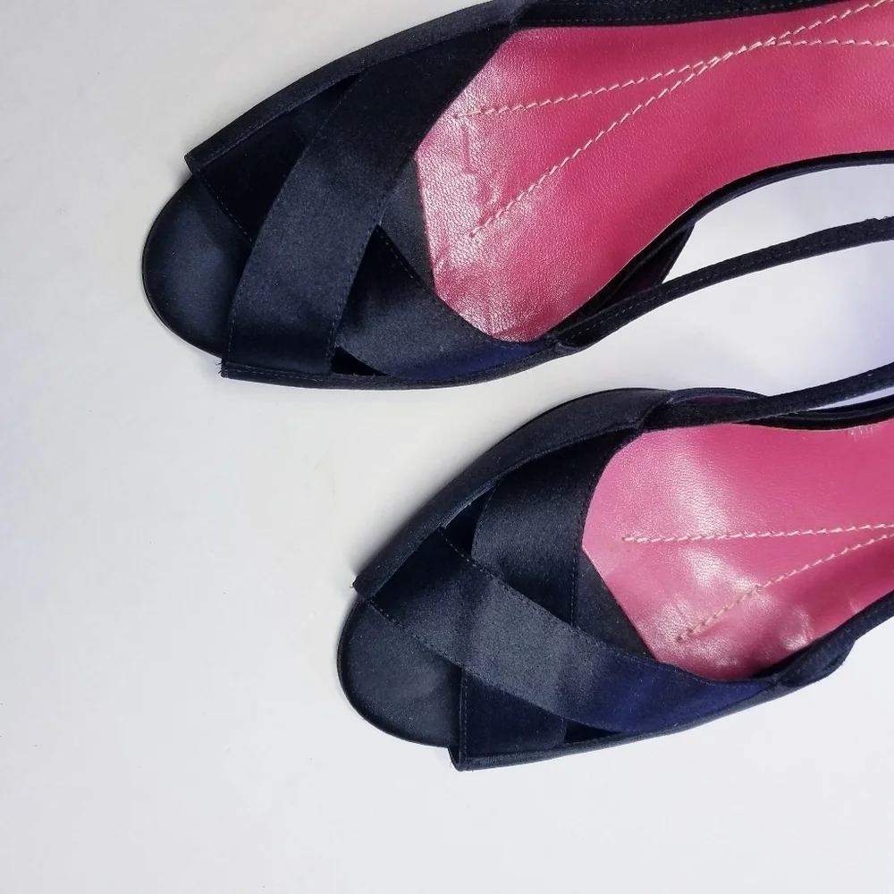 🌸 Kate Spade | Black Strap Heel Sandals, size 9,‎ Black